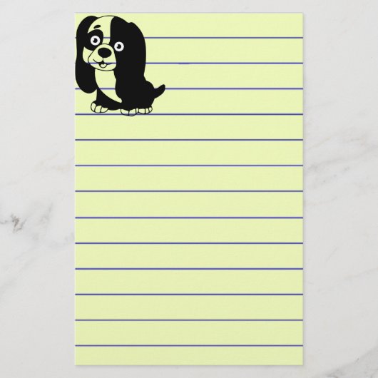Puppy Stationery Briefpapier (Voorkant)