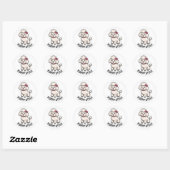 Puppy Style Cute Poodle Sticker – Kawaii Hond Lief (Vel)