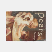 Puppy Taking A Bath Vintage Antique Fleece Deken (Voorkant (Horizontaal))