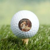 Puppy Taking A Bath Vintage Antique Golfballen (Insitu Shirt)