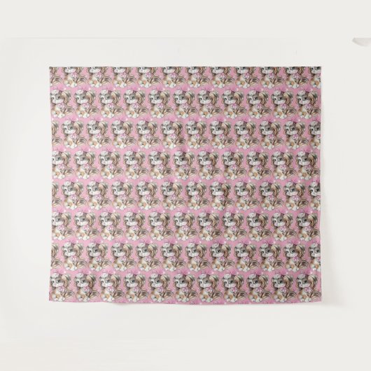 Puppy Tapijt Wandkleed (Voorkant (horizontaal))