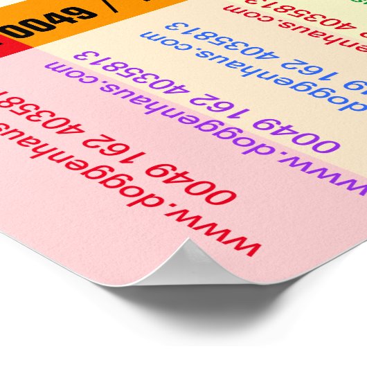 Puppy te koop flyer met QR code Poster (Hoek)