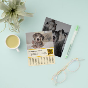 Puppy te koop flyer sjablonen