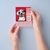 puppy te koop flyer sjablonen (Hand)