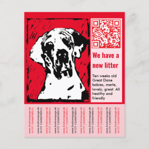 puppy te koop flyer sjablonen
