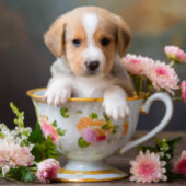 Puppy Teacup Phone Case iPhone 16 Hoesje