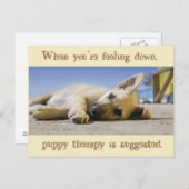 Puppy Therapy Dog Briefkaart (Voorkant / Achterkant)