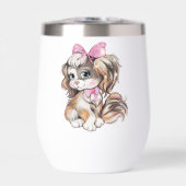 Puppy Thermische Wijnbeker (Voorkant)