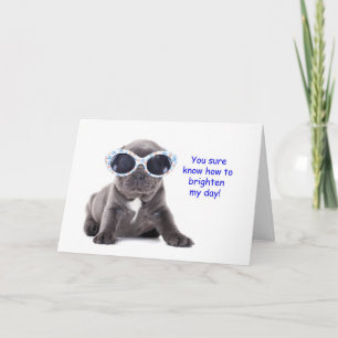 Puppy Thinking of You Card Bedankkaart