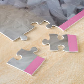 Puppy time Schattig in roze Legpuzzel (Zijkant)