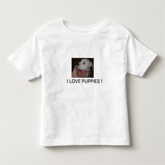 Puppy Toddler T-shirt (Voorkant)