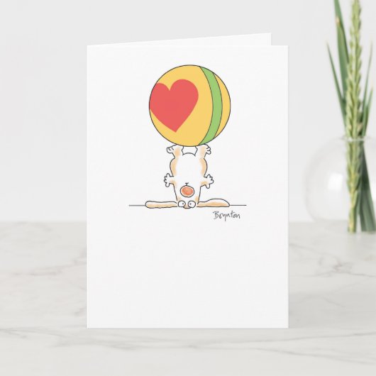 PUPPY TRICK FEESTDAGEN KAART (Voorkant)