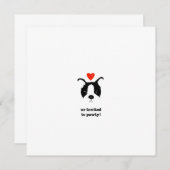 Puppy-uitnodigingen Kaart (Voorkant / Achterkant)