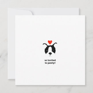Puppy-uitnodigingen Kaart
