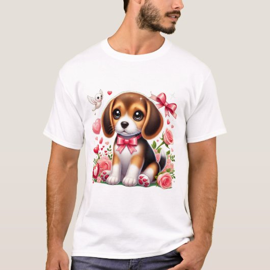 Puppy Valentijn 009 T-shirt (Voorkant)