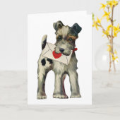 Puppy Valentine's Day Kaart (Gele Bloem)