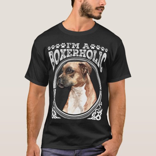 Puppy van eigenaar van Proud Boxer Dog T-shirt (Voorkant)