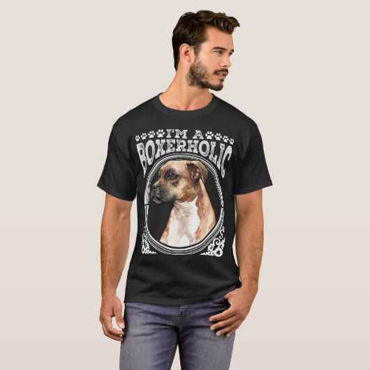 Puppy van eigenaar van Proud Boxer Dog T-shirt (Voorkant volledig)