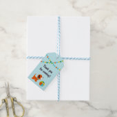 Puppy Verjaardag Dank u Cadeau Label Cadeaulabel (Met Touw)