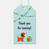 Puppy Verjaardag Dank u Cadeau Label Cadeaulabel (Voorkant)