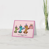 Puppy Verjaardag Fun Kaart (Achterkant)