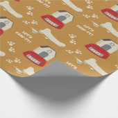 Puppy Verjaardag Paw-ty Cadeaupapier (Hoek)