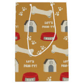 Puppy Verjaardag Paw-ty Medium Cadeauzakje (Voorkant)