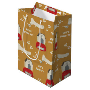 Puppy Verjaardag Paw-ty Medium Cadeauzakje