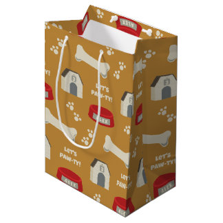 Puppy Verjaardag Paw-ty Medium Cadeauzakje
