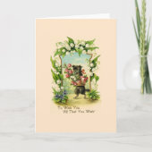 Puppy Verjaardag Wenskaart Kaart (Voorkant)