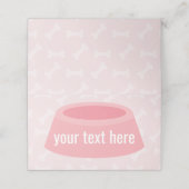 Puppy verjaardagsfeest tented buffet voedsel borde plaatskaartje (Buitenkant ongevouwen)