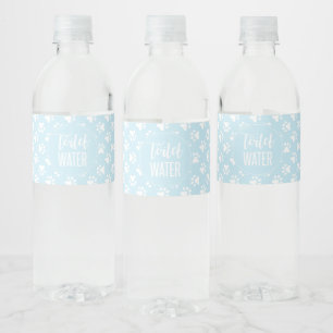 puppy verjaardagsfeestje toilet waterfles labels waterfles etiket