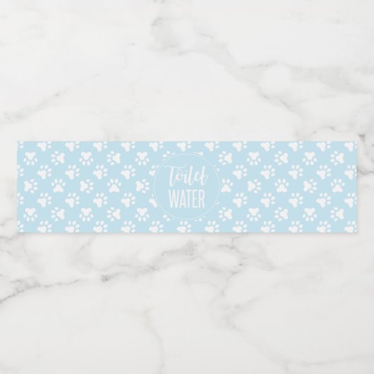 puppy verjaardagsfeestje toilet waterfles labels waterfles etiket (Enkel label)