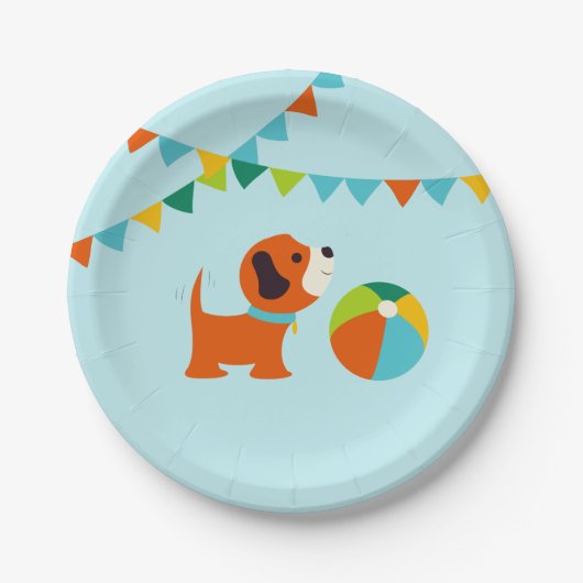 Puppy Verjaardagspapier Bord v1.0 (Voorkant)