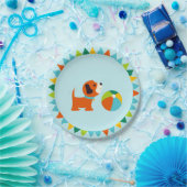 Puppy Verjaardagspapier Bord v2.0 (Feest)