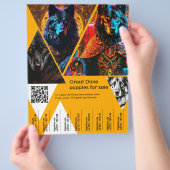 Puppy Verkoop Flyer (Hand)
