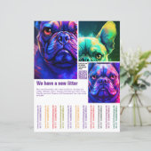 puppy verkoop flyer sjabloon QR-code (Staand voorkant)
