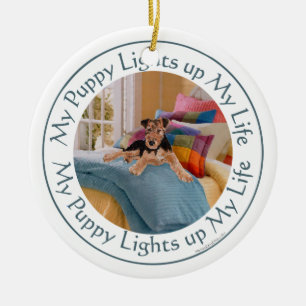 Puppy Verlicht MIJn Leven Keramisch Ornament