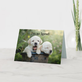 PUPPY VERVELING DENKEN AAN JE KAART