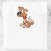 Puppy Vierkante Sticker (Tas)