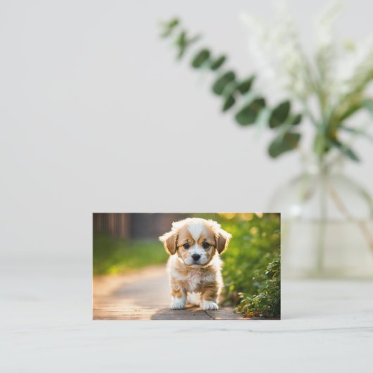 Puppy Visitekaartje (Staand voorkant)