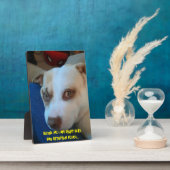 Puppy voetstuk teken fotoplaat (Zijkant)