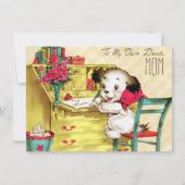  puppy voor moeders Happy Mothers Dag Feestdagenkaart (Voorkant)