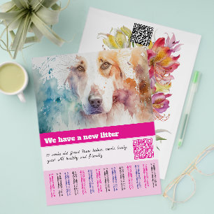 puppy voor verkoop flyer sjablonen