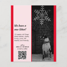 puppy voor verkoop flyer sjablonen