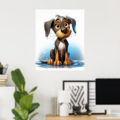 Puppy Wall Art Poster (Thuiskantoor)
