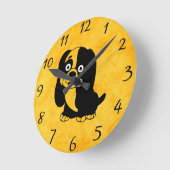 Puppy Wall-klok Ronde Klok (Hoek)