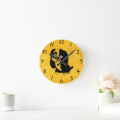 Puppy Wall-klok Ronde Klok (Huis)