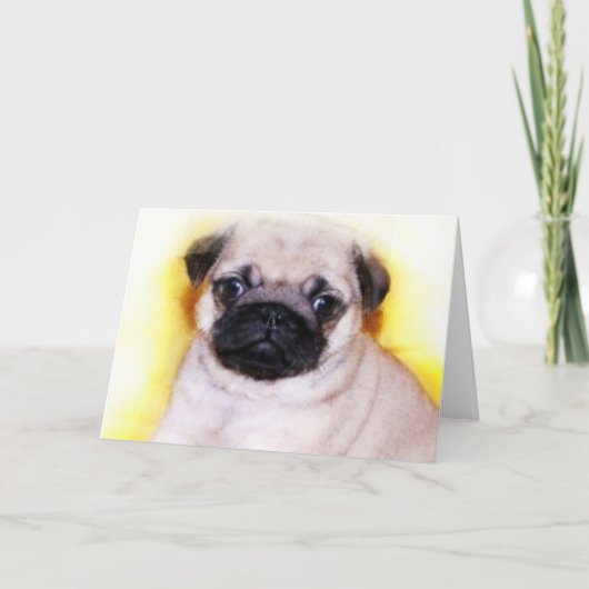 Puppy wenskaart kaart (Voorkant)