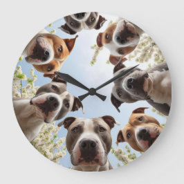 Puppy Whimsy Funny Dog Muur Klok